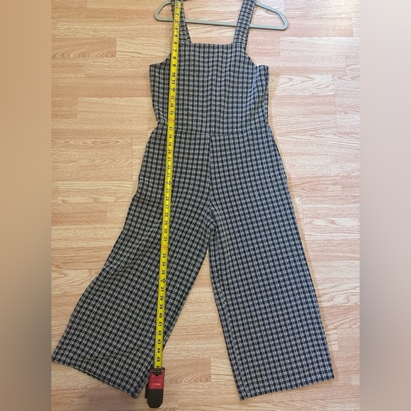 ZARA Trafaluc Black & White Checker Jumpsuit - Picture 3 of 6